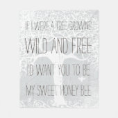 Abstract driehoekspatroon in vrije en onbewerkte v fleece deken (Voorkant)