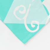 Abstract driehoekspatroon in Wilde en Vrije Munt Fleece Deken (Hoek)