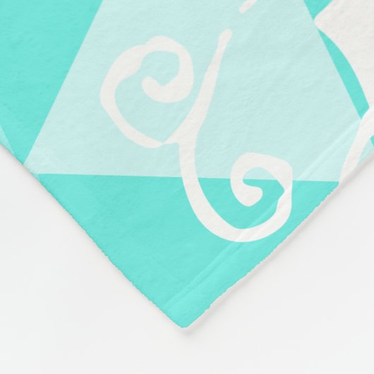 Abstract driehoekspatroon in Wilde en Vrije Munt Fleece Deken (Hoek)