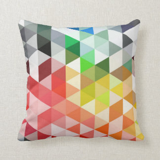 Abstract driehoekspatroon regenboog kussen
