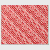 Abstract driehoekspatroon rode driehoek cadeaupapier (Vlak)