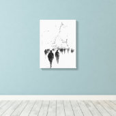 Abstract druk straatbeeld canvas afdruk (Insitu (Houten vloer))