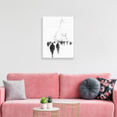 Abstract druk straatbeeld canvas afdruk (Insitu (Woonkamer))