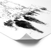 Abstract druk straatbeeld poster (Hoek)