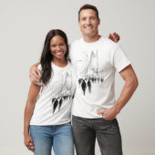 Abstract druk straatbeeld t-shirt (Unisex)