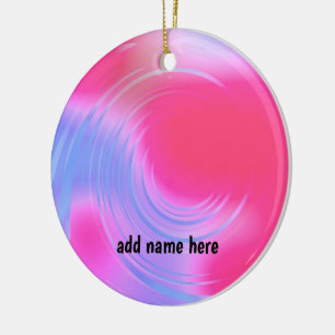 Abstract dubbel ontwerp keramisch ornament