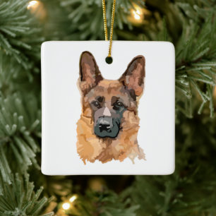 Abstract Duits Shepard Ornament