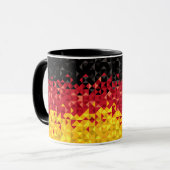 Abstract-Duitse vlag, Duitse kleuren, poolkunst Mok (Voorkant links)