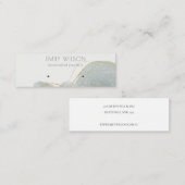 Abstract Dusky Glitter Shiny Earning Display Mini Visitekaartje (Voorkant / Achterkant)