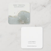 Abstract Dusky Glitter Shiny Earning Display Vierkante Visitekaartje (Voorkant / Achterkant)