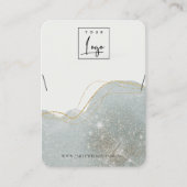 Abstract Dusky Glitter Shiny Ketting Display Visitekaartje (Voorkant)