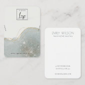 Abstract Dusky Glitter Shiny Ketting Display Visitekaartje (Voorkant / Achterkant)