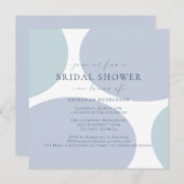 Abstract Dusty Blue Vrijgezellenfeest Kaart (Voorkant / Achterkant)