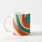 Abstract Dynamic Flow Modern Artwork Koffiemok (Links)