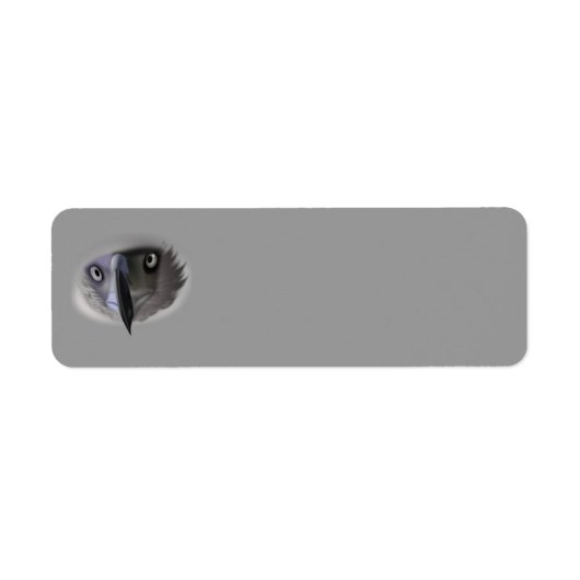 Abstract Eagle Face Return-adreslabel Etiket (Voorkant)