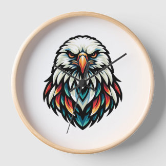Abstract Eagle Portret in levendige kleuren