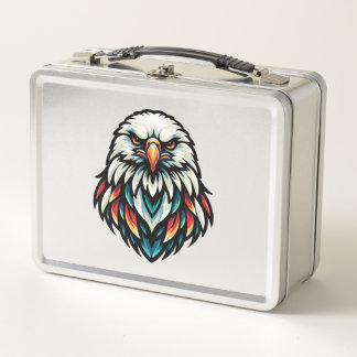 Abstract Eagle Portret in levendige kleuren