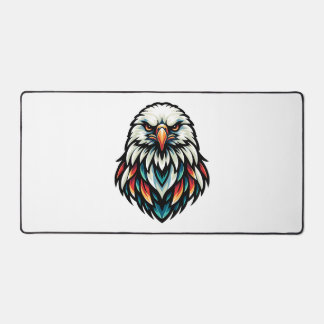 Abstract Eagle Portret in levendige kleuren Bureaumat