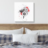 Abstract Eagle Wrapped Canvas Afdruk (Insitu (Slaapkamer))