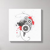 Abstract Eagle Wrapped Canvas Afdruk (Voorkant)