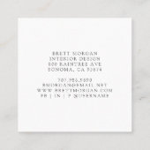 Abstract 'Earles Colors Interior Design' Vierkante Visitekaartje (Achterkant)