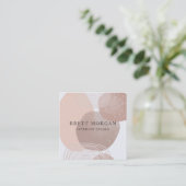 Abstract 'Earles Colors Interior Design' Vierkante Visitekaartje (Staand voorkant)