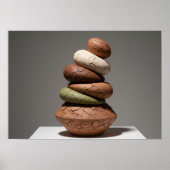 Abstract Earth & Clay Forms Poster (Voorkant)