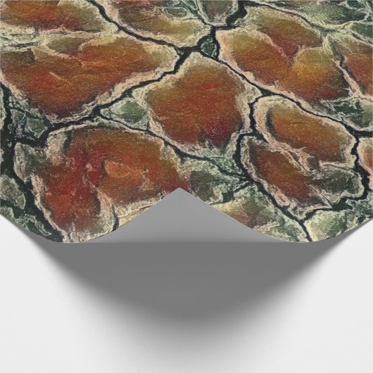 Abstract Earth Tone Pattern Cadeaupapier (Hoek)