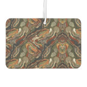 Abstract Earth Tone Swirl Pattern Luchtverfrisser (Achterkant)