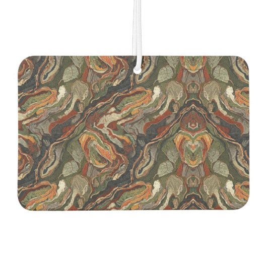 Abstract Earth Tone Swirl Pattern Luchtverfrisser (Voorkant)
