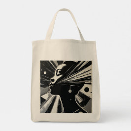 Abstract Ebony Tote Bag