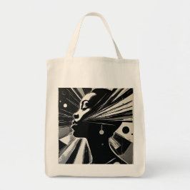 Abstract Ebony Tote Bag