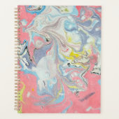 Abstract Ebru Water Marbling Pastel is translated  Planner (Voorkant)