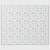 Abstract één lijn gezichtspatroon cadeaupapier (Vlak)