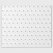 Abstract, eenvoudig geometrisch driehoekspatroon cadeaupapier (Vlak)