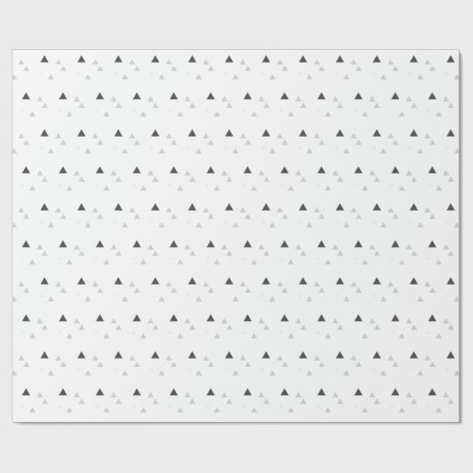 Abstract, eenvoudig geometrisch driehoekspatroon cadeaupapier (Vlak)