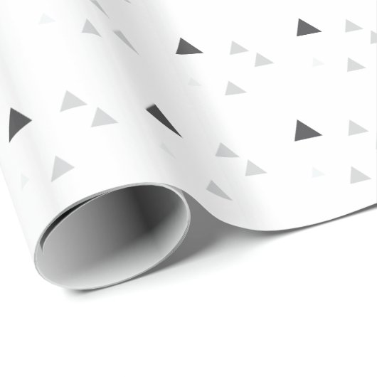 Abstract, eenvoudig geometrisch driehoekspatroon cadeaupapier (Rol Hoek)