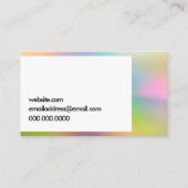 Abstract eenvoudig kleurenontwerp visitekaartje (Achterkant)
