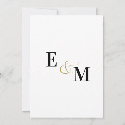 Abstract Eenvoudig Roze Gladiolus Letters Bruiloft Save The Date (Achterkant)