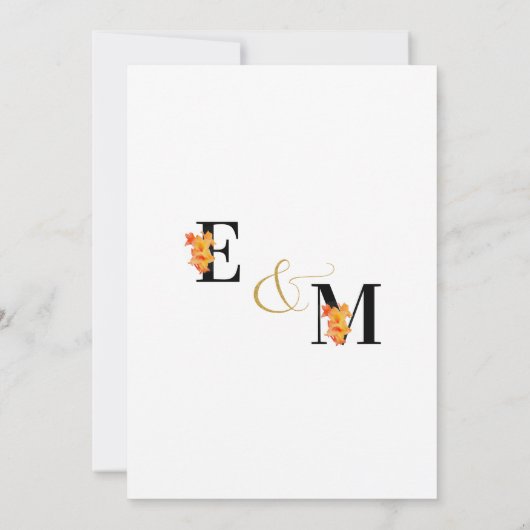 Abstract Eenvoudige Roze Gladiolus Letters Trouw  Save The Date (Achterkant)