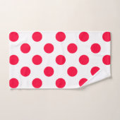 Abstract eenvoudige , stijlvolle rode witte poolpu bad handdoek (Handdoek)