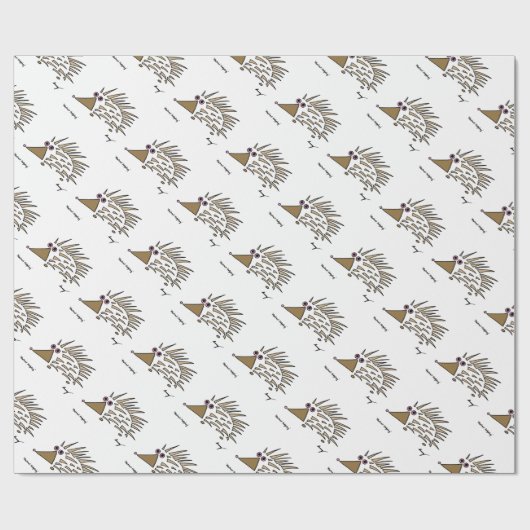 Abstract egelverlooppapier cadeaupapier (Vlak)