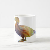 Abstract Eider duck silhouet Koffiemok (Center)