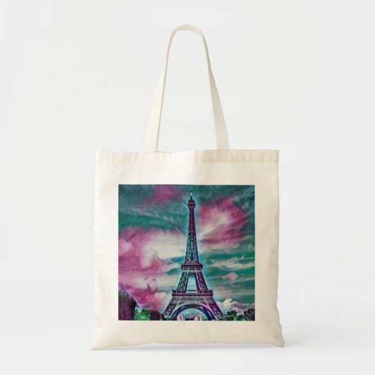 Abstract Eiffel Tower  Tote Bag (Voorkant)