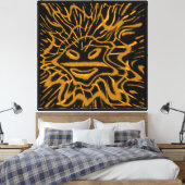 Abstract El Sol de Jayuya Canvas Afdruk (Insitu (Slaapkamer))