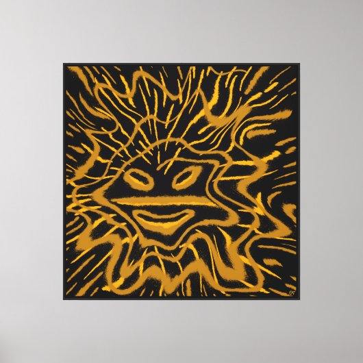 Abstract El Sol de Jayuya Canvas Afdruk (Voorkant)