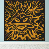 Abstract El Sol de Jayuya Canvas Afdruk (Insitu (Houten vloer))