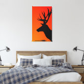 Abstract elandskop gewikkeld canvasprint canvas afdruk (Insitu (Slaapkamer))