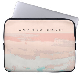 Abstract Elegance Beige Cute Stylish  Laptop Sleeve