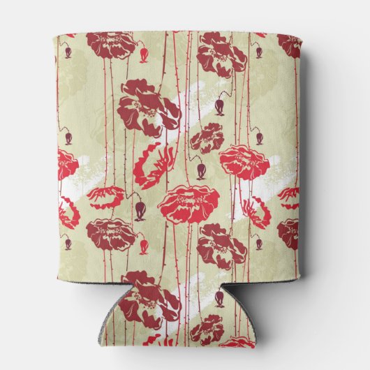 Abstract Elegance florale patroon 2 Blikjeskoeler (Achterkant)